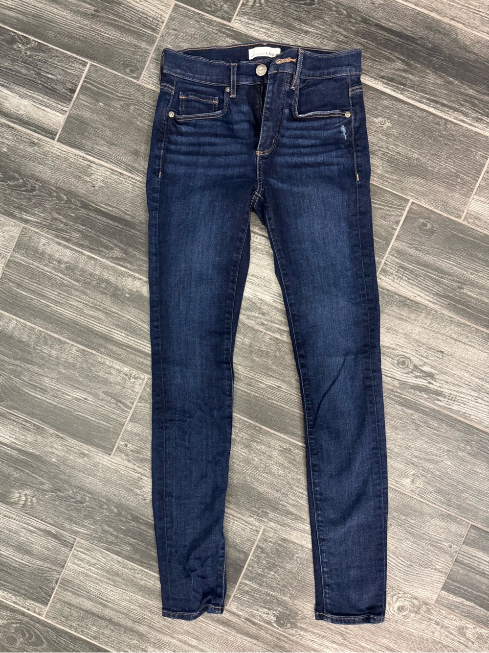 LOFT Dark Indigo Skinny Jeans